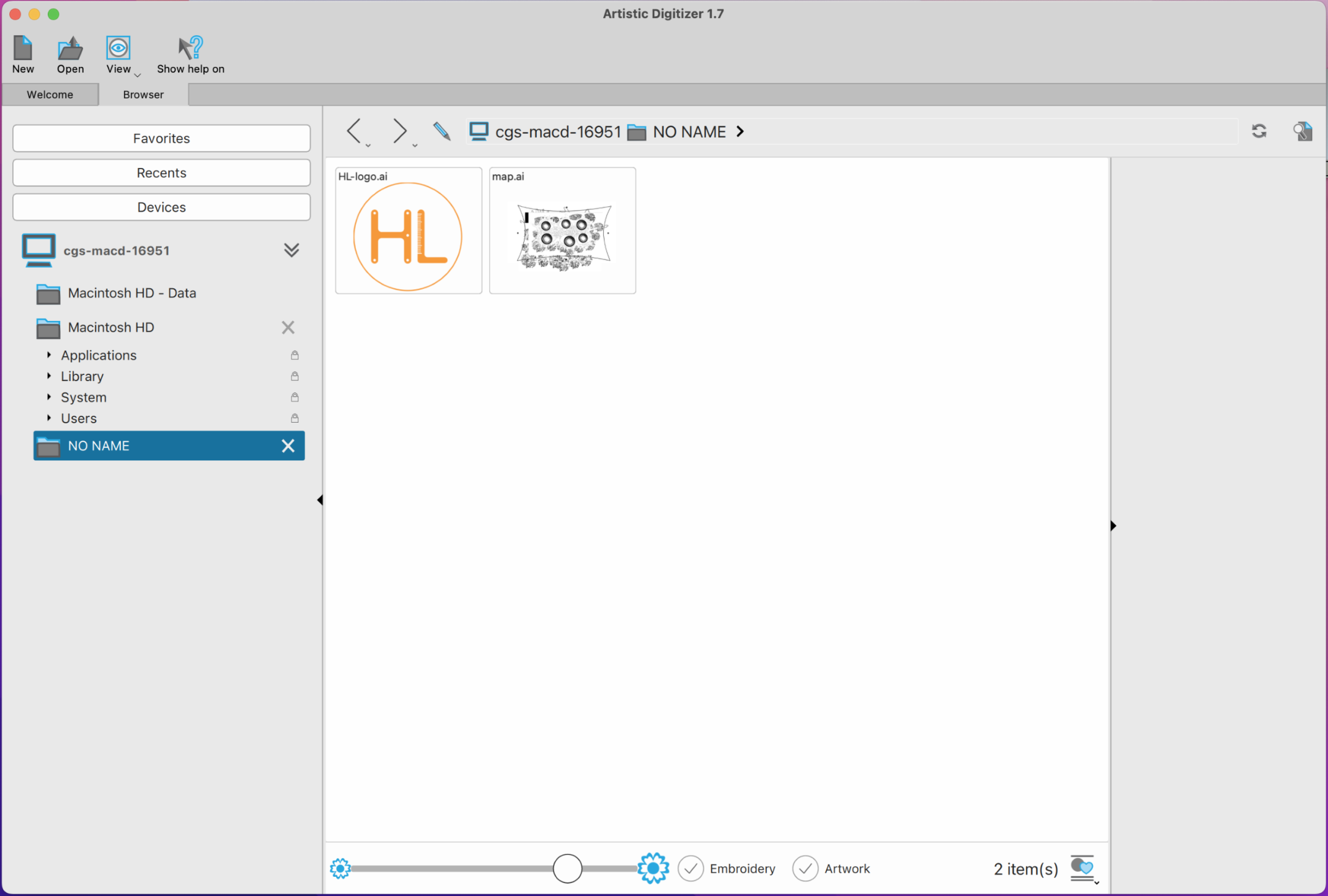 browser window