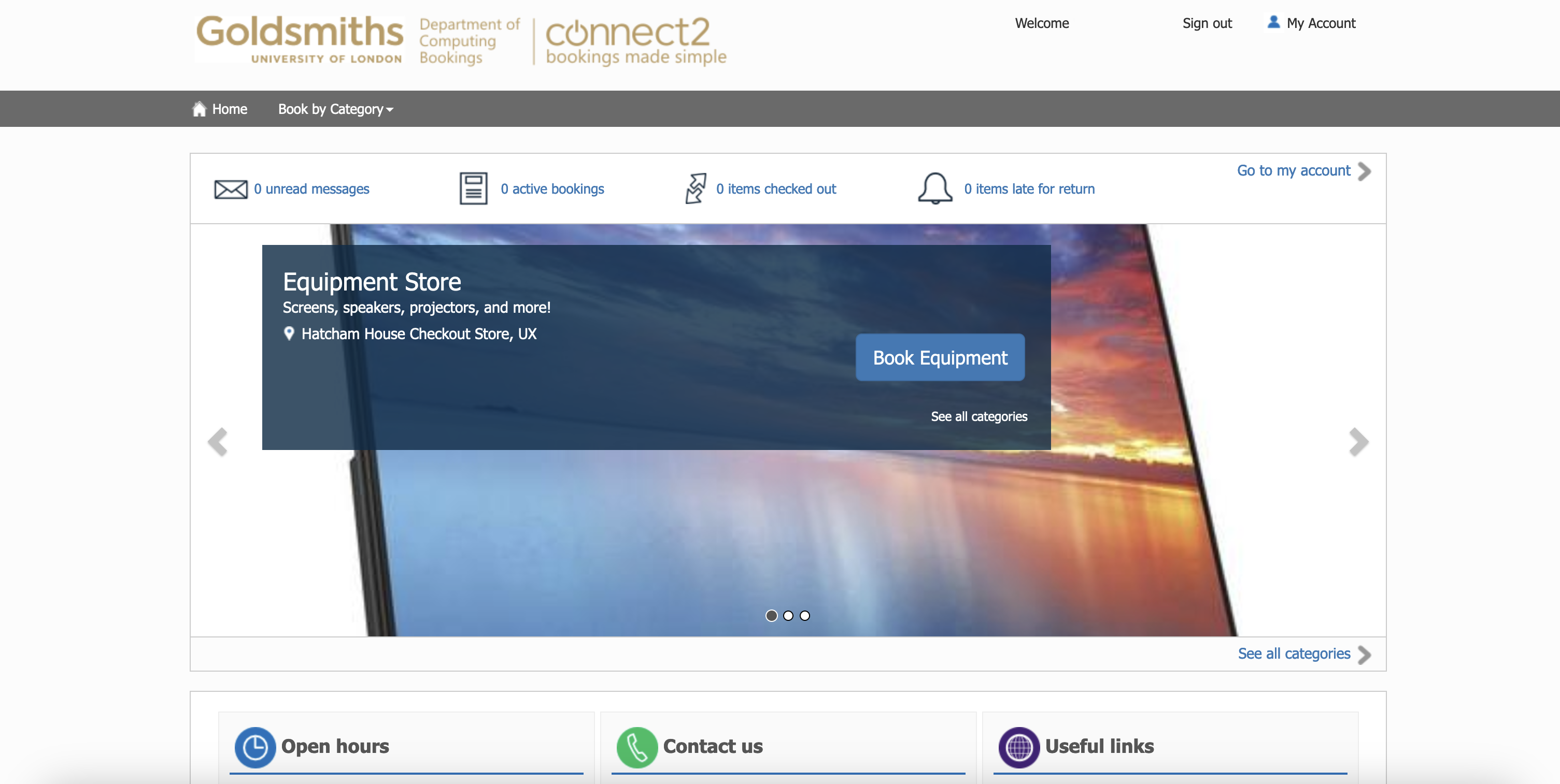 Booking website